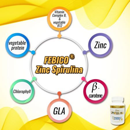 Zinc Spirulina Nutrition Food Supplements